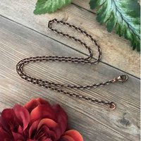 Copper chain 3.4mm oval cable link