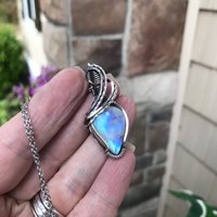 Moonstone Teardrop Silver Pendant