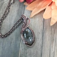 Graveyard Point Agate Oval Copper Pendant
