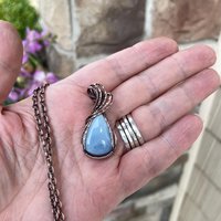 Blue Opal Copper Necklace