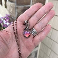 Aurora Opal Rainbow Copper Necklace