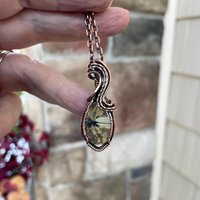 Golden Star Rutilated Quartz Copper Necklace